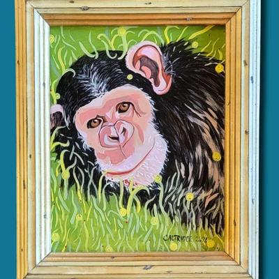 Original Alison Caltrider Painting - "That Face"
