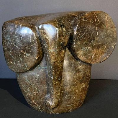 50lb Shona Elephant Sculpture