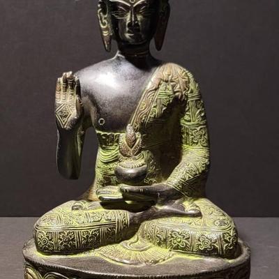 Bronze Meditating Buddha Statue