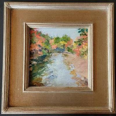 Original Carol Hopper Oil Painting - "Autumn's Brilliance"