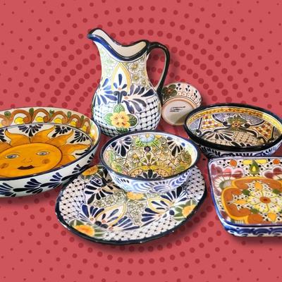 Hand Painted Mexican Kitchen Pottery (7)