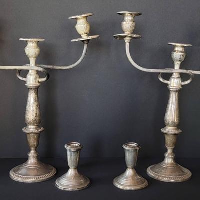 Weighted Sterling Silver Candlesticks