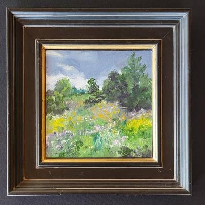 Original Carol Hopper Oil Painting - "Wild Flower Meadow"