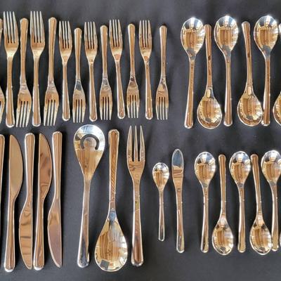 Nambé Aura 45-Piece Flatware Set
