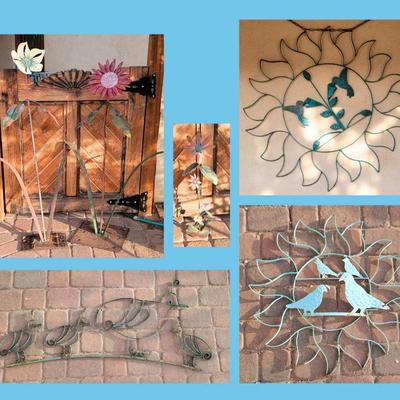 Metal Flowers and Outdoor Wall Hangings