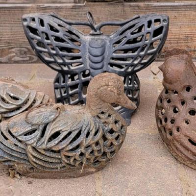 Vintage Cast Iron Animal Lanterns #2