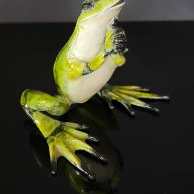 Praying Frog- Original Brian Arthur Bronze Sculpture (35/100)