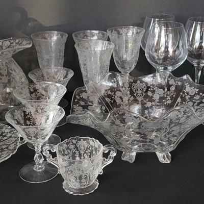 Etched Glass & Crystal Variety