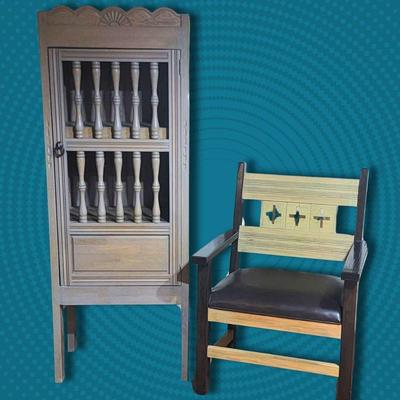 Mexican Cabinet & Accent Chair