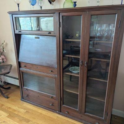 Victorian Barrister Style Secretary Cabinet