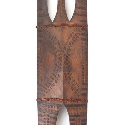 Lot 84 philippines burnished tattooed shield, circa 1920 40's