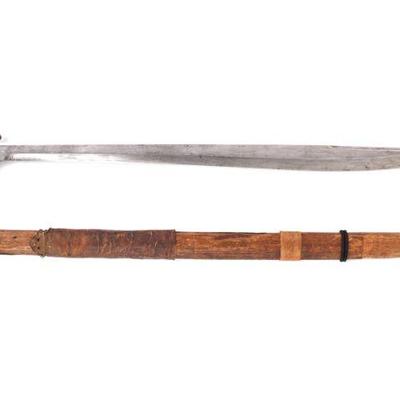 Lot 74 rare visayan talibong sword w d guard