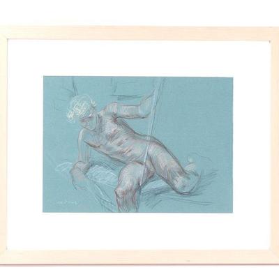 Lot 141 paul cadmus 1904 1999) signed study for 'david & goliath'