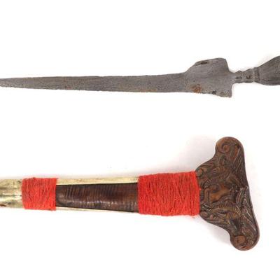 Lot 35 majapahit keris with wood metal scabbard