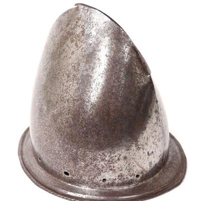 Lot 117 scarce high comb cabasset helmet spanish 16th c.