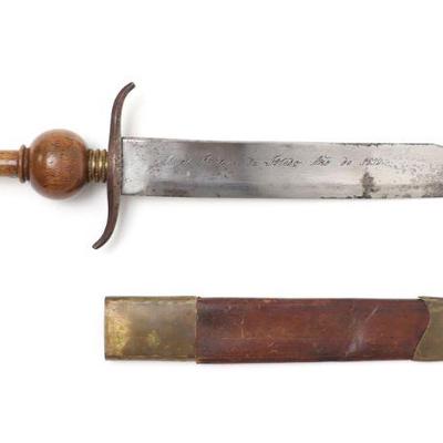 Lot 24 massive spanish plug bayonet alamo period 1832
