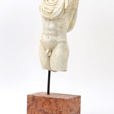 Lot 121 roman marble torso sculpture