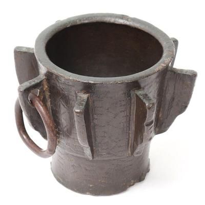 Lot 240 haute epoque moorish bronze mortar 14th c.