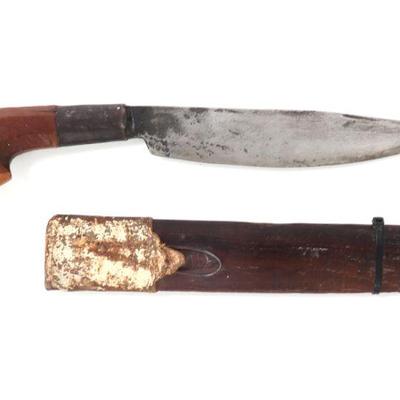 Lot 81 20th c visayan plamingku dagger w scabbard