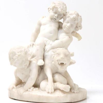 Lot 129 grand tour french marble sculpture after la rue of paris