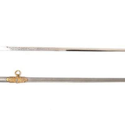 Lot 45 mamluke handle masonic sword scabbard