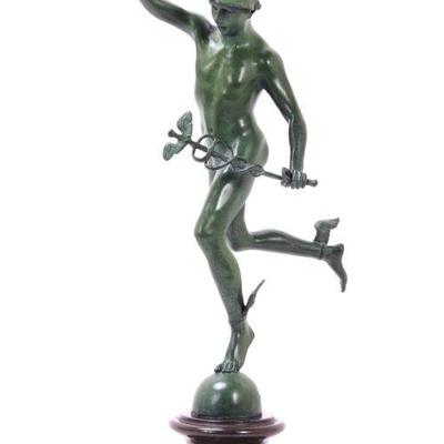 Lot 135 bronze statue of mercury after giambologna