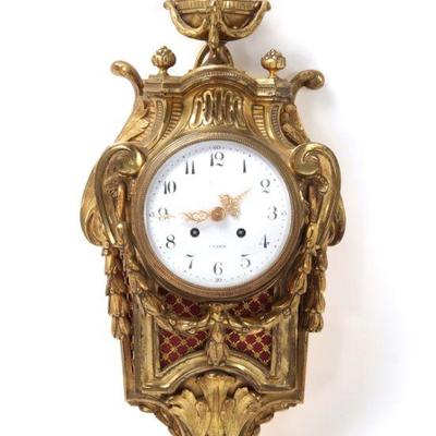 Lot 229 french louis xvi ormolu cartel wall clock