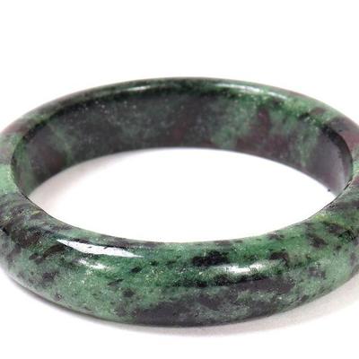 Lot 183 ruby zoisite quartz bangle bracelet