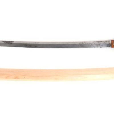 Lot 46 signed shin shinto period japanese katana shirasaya