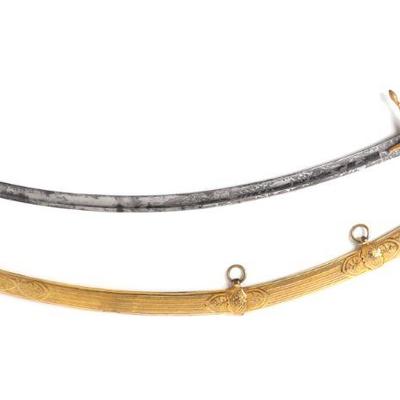 Lot 44 mameluke hilted saber wmother of pearl grip