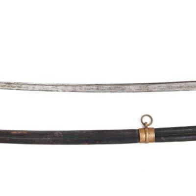 Lot 9 american civil war officers foot sword scabbard