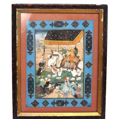 Lot 151 the forester the white elephant, mughal painting on paper
