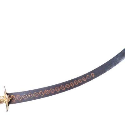 Lot 19 european gilt blued sword