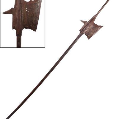 Lot 27 swiss halberd polearm 15th c. style