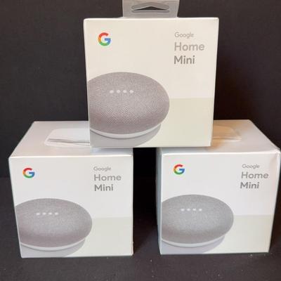 Google Home Mini - 3 brand new 