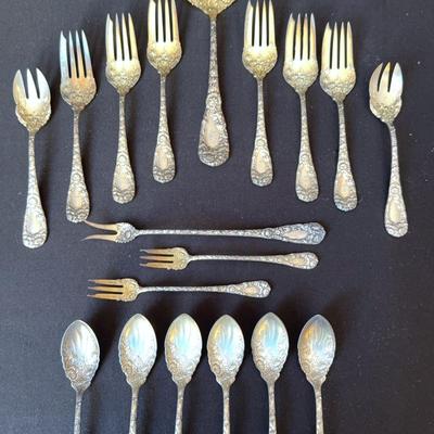 Sterling Silver - Pattern: Chrysanthemum - Lot D 
