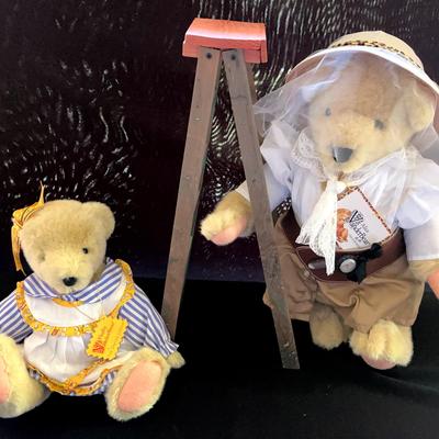 The Vanderbears Lot 3 : Alice & Fluffy with Clothing And Collectible Accessories 