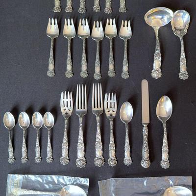 Sterling Silver - Alvin “Bridal Rose” pattern 