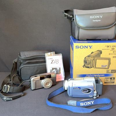 Sony Digital Handycam & Canon Z115 Sure Shot 
