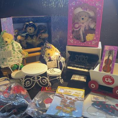 Muffy Vanderbear Collection Including Music Box Piano And More