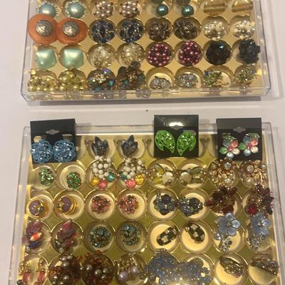ClipOn Earrings Costume Jewelry (48 Pairs) Lot 1