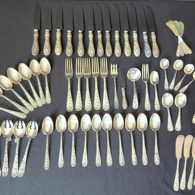 Sterling Silver - Steiff “Rose” pattern LARGE LOT 