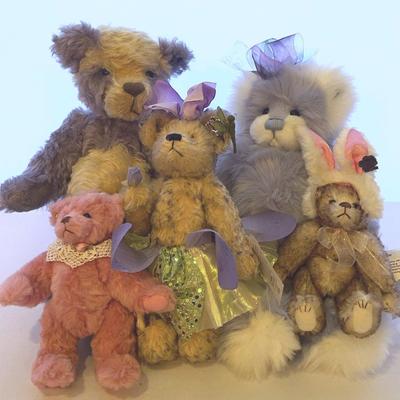 Annette Funicello Bears ( Bunni, Shea, Peri, Wisteria , and Angel bear)