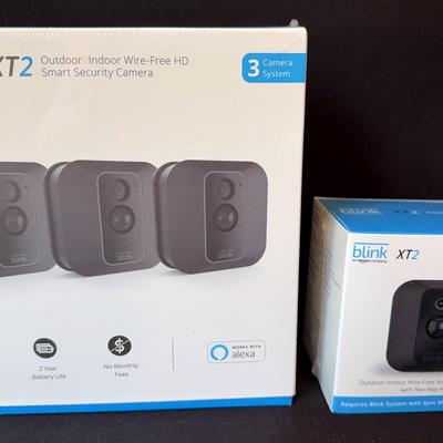 Blink XT2 Outdoor/Indoor Wire-Free HD Smart Security Camera + Add-on Camera 