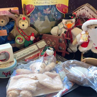 A Muffy Vanderbear Christmas Collection: Santa, Snowbear, Red Nose Reinbear, Angel & Gingerbear