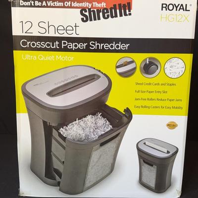 Royal HG12X Crosscut Paper Shredder 