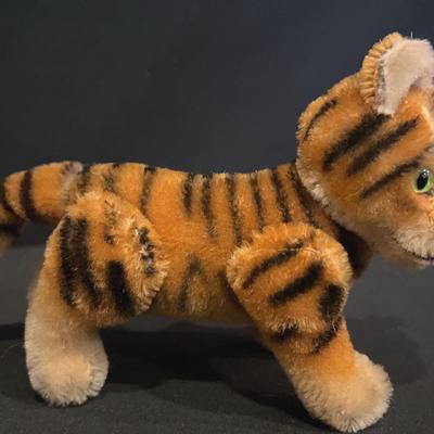 Vintage Little Brother 1950s Steiff Mohair Jointed  Tiger