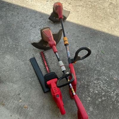 Craftsman 17” Corded Hedge Trimmer And Homelife Corded Weed Whackers