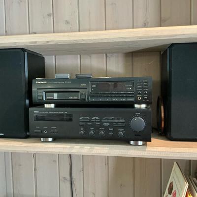 Yamaha Receiver And Pioneer 6-Disc CD Player
