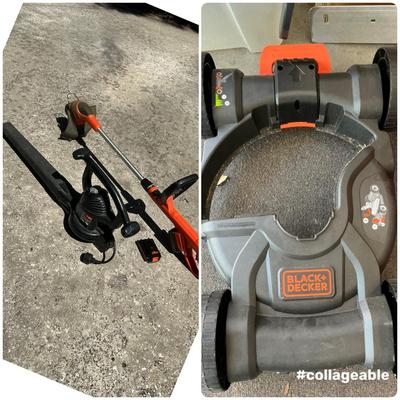 Black And Decker Battery Weeder With Rolling Guide And Toro Corded Blower